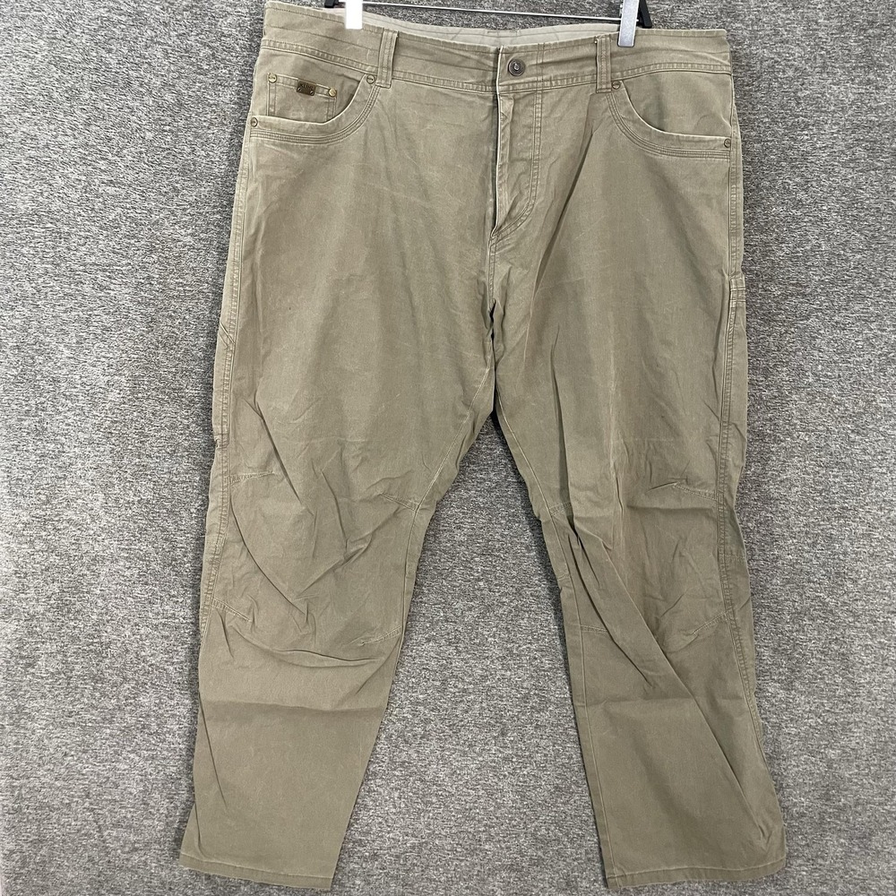 Kuhl‎ Revolvr Pants Mens 42x32 Green Outdoor Hiking Workwear Stretch Canvas